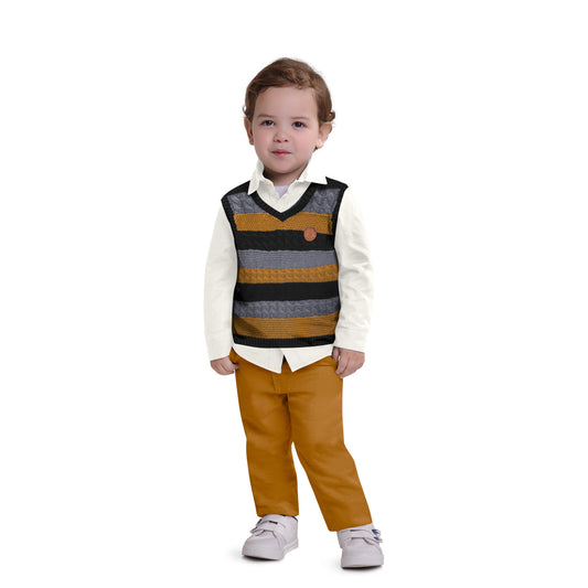 Boys Orange Drawstring Pants