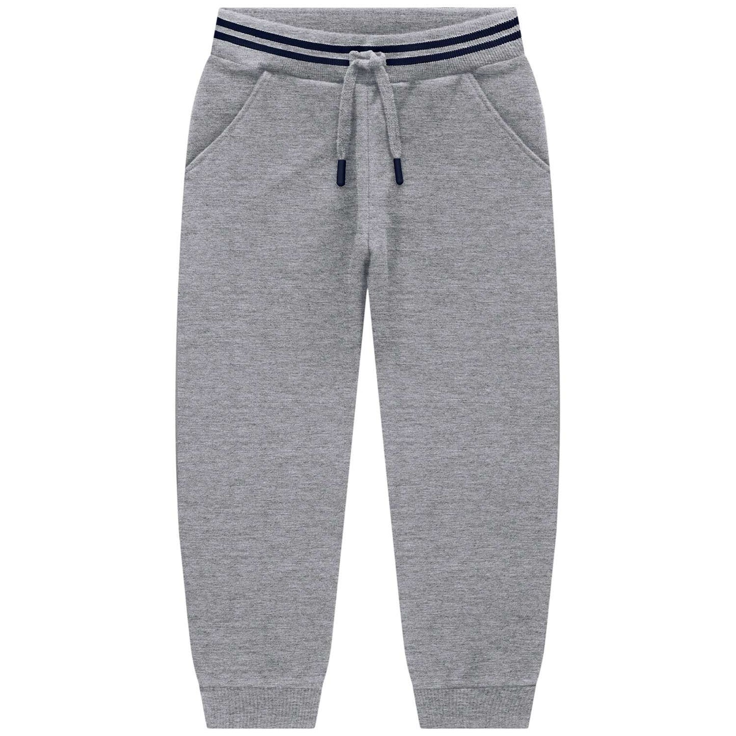 Boys Light Grey Drawstring Sweatpants