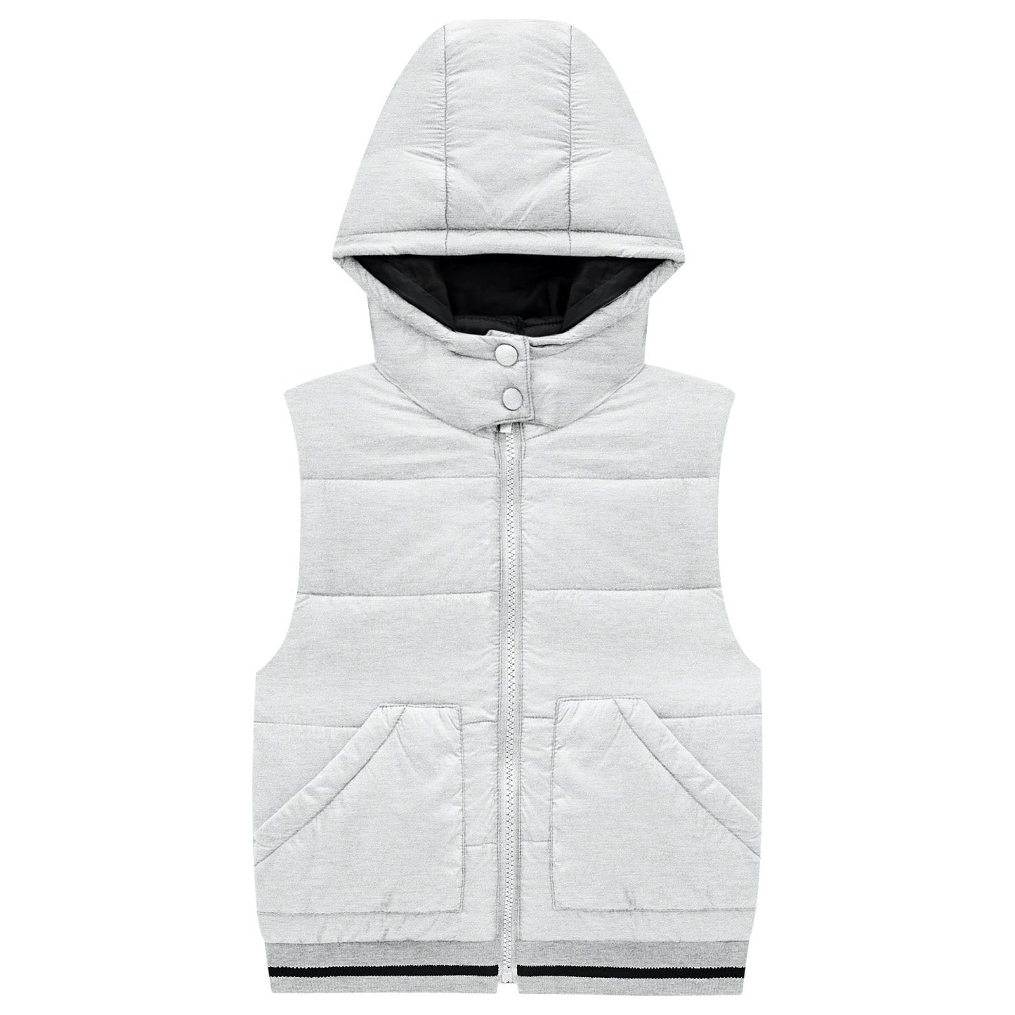 Boys Light Grey Puffer Vest