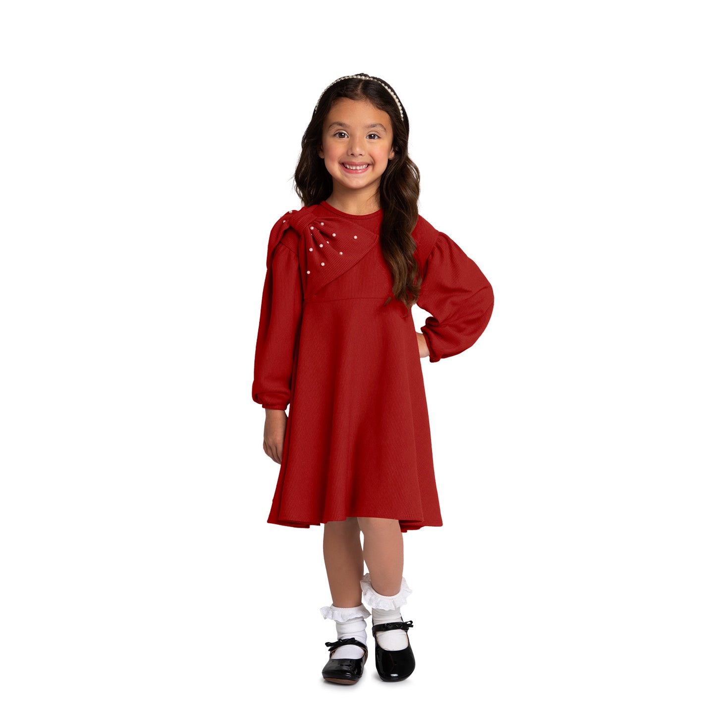 Red Dress w/ Bow and Beads