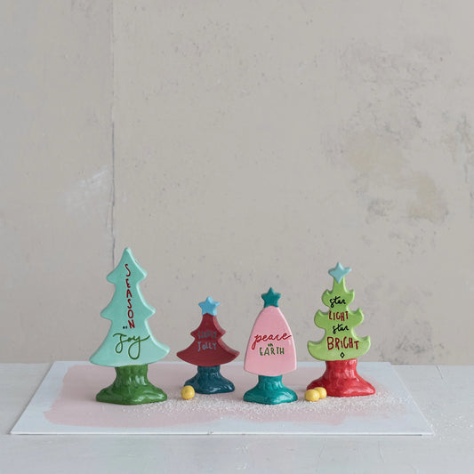 Hand-Painted Stoneware Tree "Star Light Star Bright"