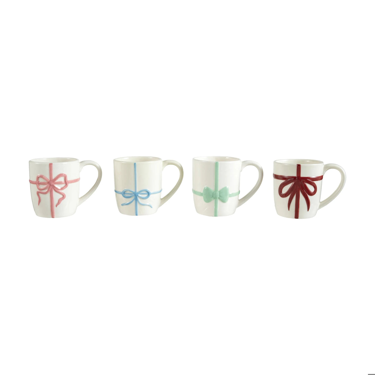 12 oz. Stoneware Mug with Embossed Bow