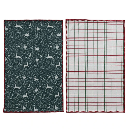 Tea Towels & Tree Shaped Cheese/Serving Board