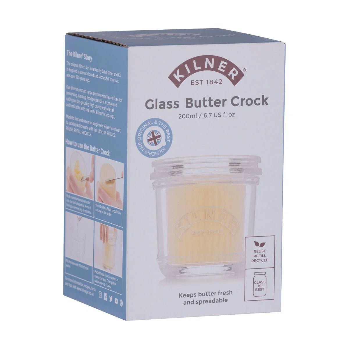 Kilner Glass Butter Crock