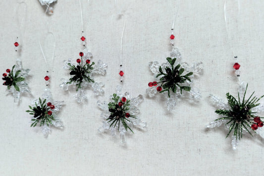 Teeny Mistletoe Snowflake