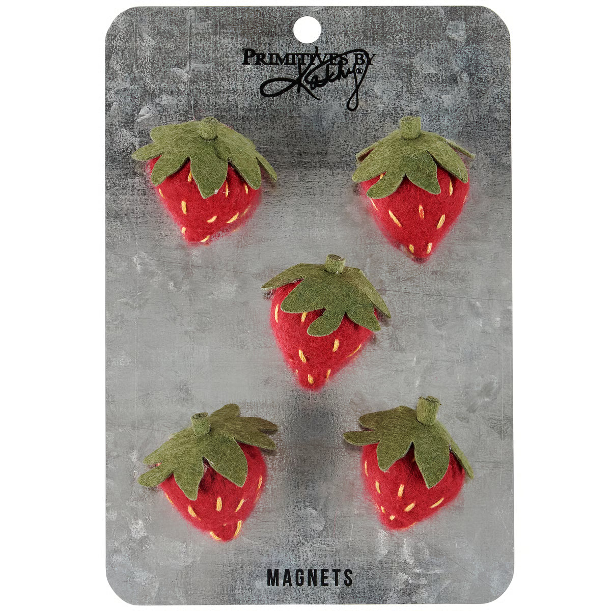 Felt Strawberry Magnet Set