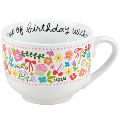 A Cup of Birthday Wishes Mug