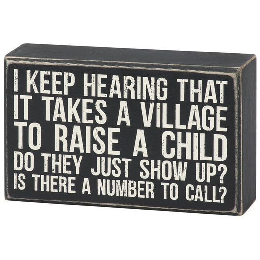 Box Sign - Is There A Number to Call