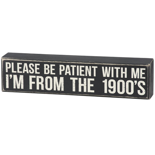 Box Sign - From the 1900s