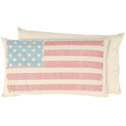 Vintage American Flag Pillow