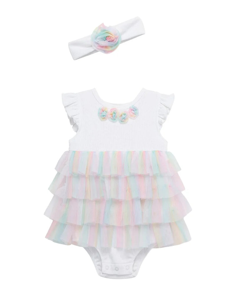 Rainbow Popover Bodysuit & Headband