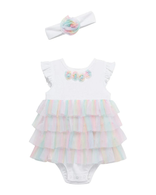 Rainbow Popover Bodysuit & Headband
