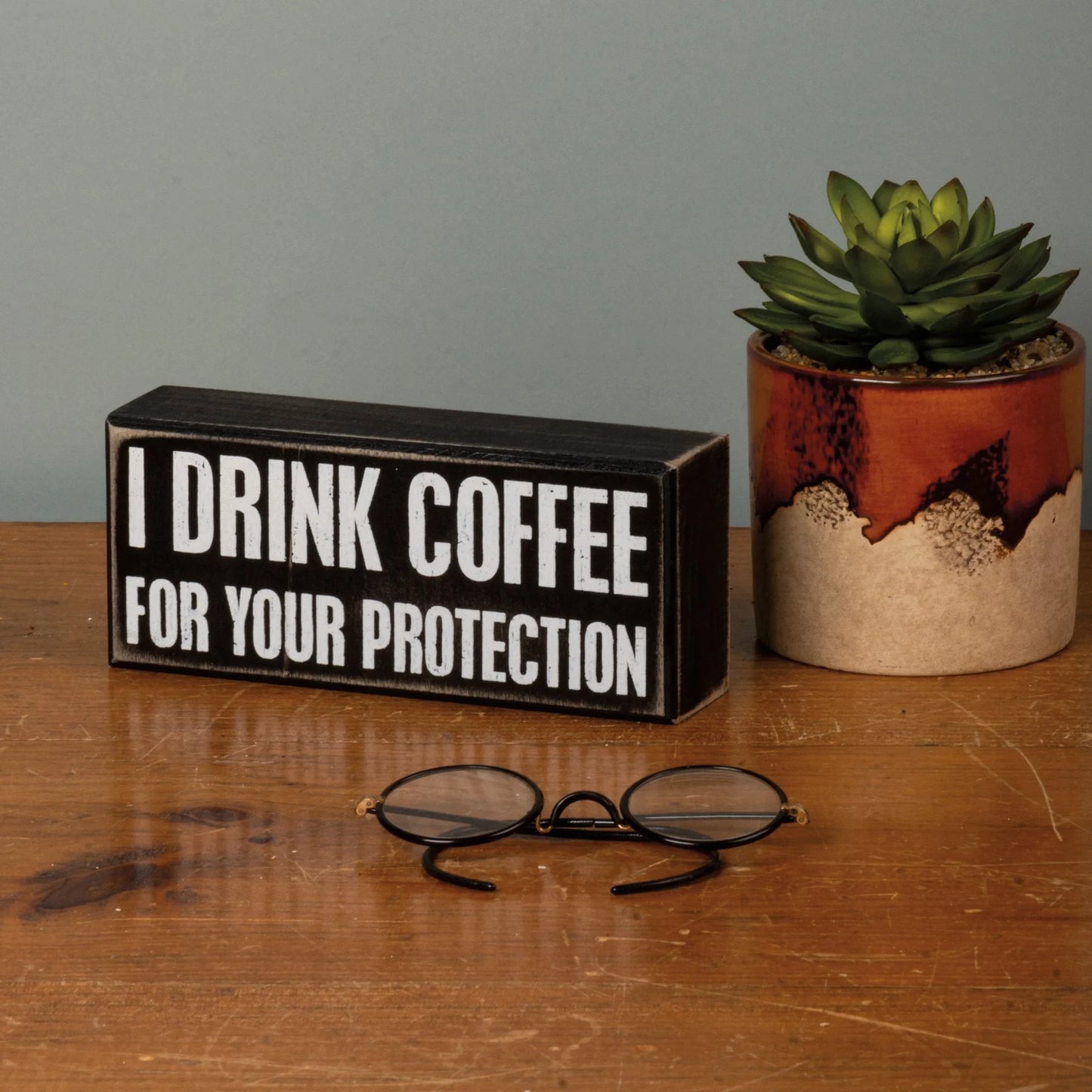 Box Sign - Coffee for Your Protection