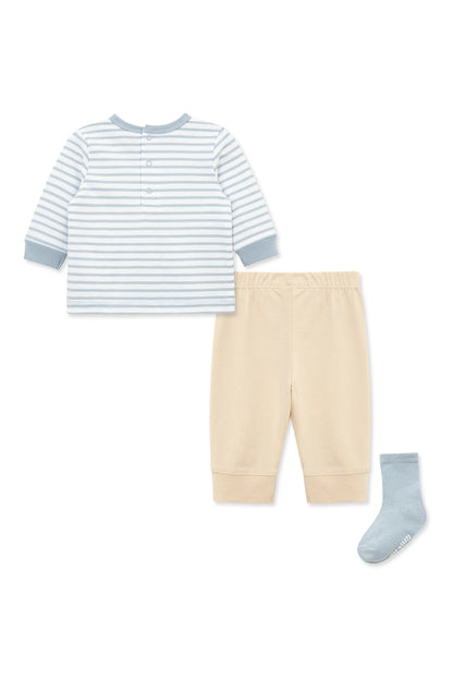 Woof Stripe Shirt, Joggers & Socks