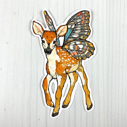 Fairy Fawn Vinyl Sticker
