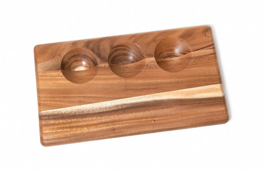 Acacia 3 Dip Serve Board