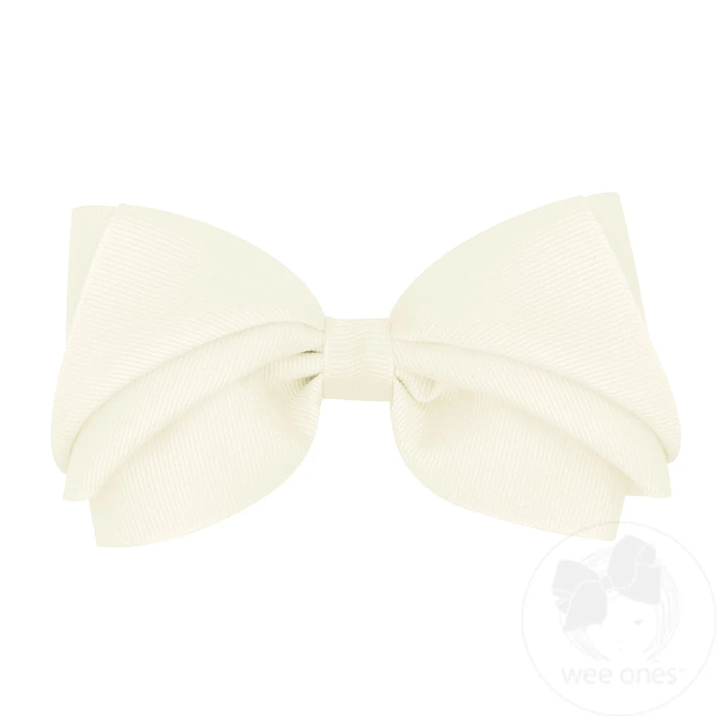 Mini King Pleated Grosgrain Hair Bow