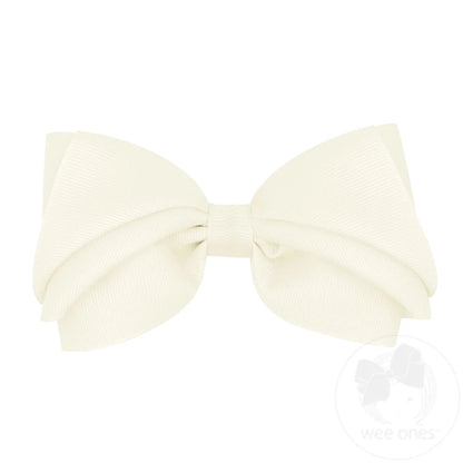 Mini King Pleated Grosgrain Hair Bow