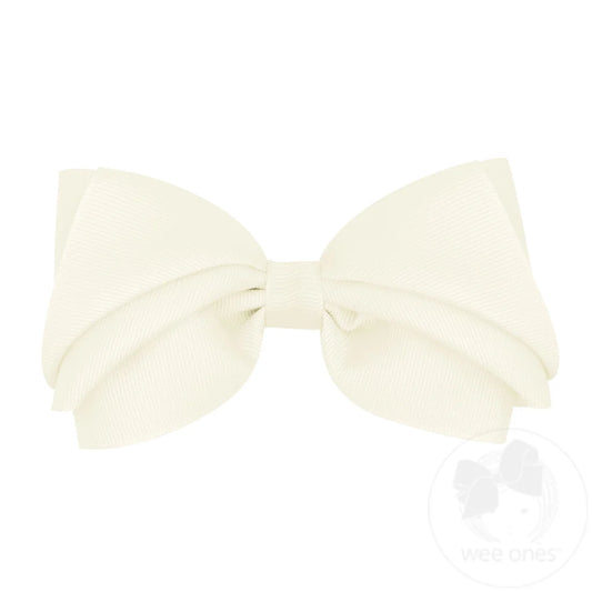 Mini King Pleated Grosgrain Hair Bow