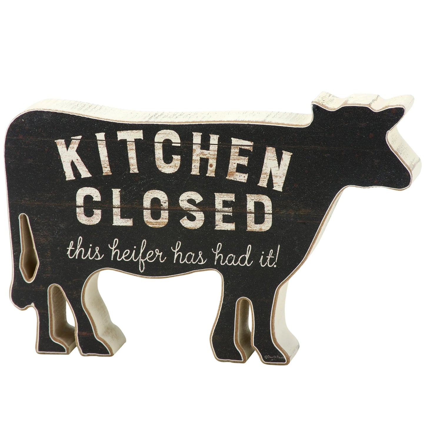 Box Sign - Kitchen Closed Heifer