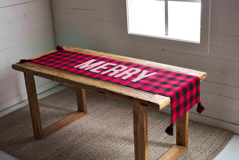 Merry & Buffalo Check Reversible Runner