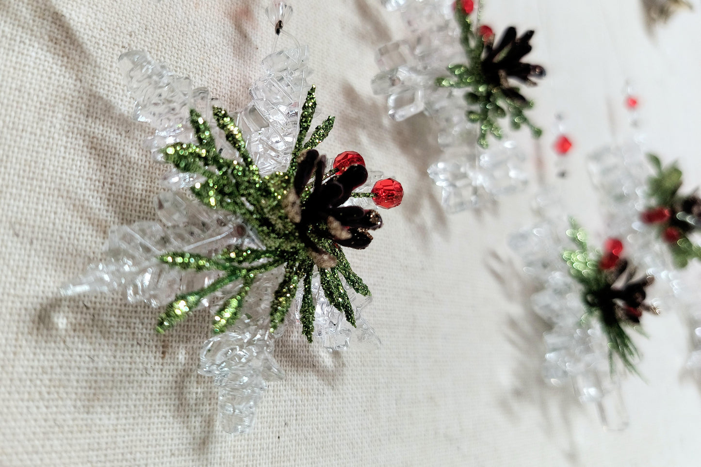 Teeny Mistletoe Snowflake