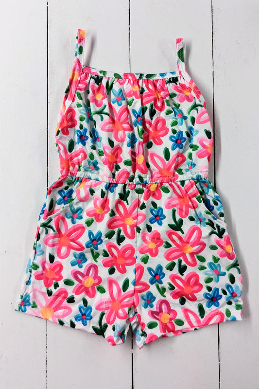 Neon Floral Play Romper