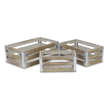 Samil Slatted Wooden Crates