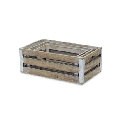 Samil Slatted Wooden Crates