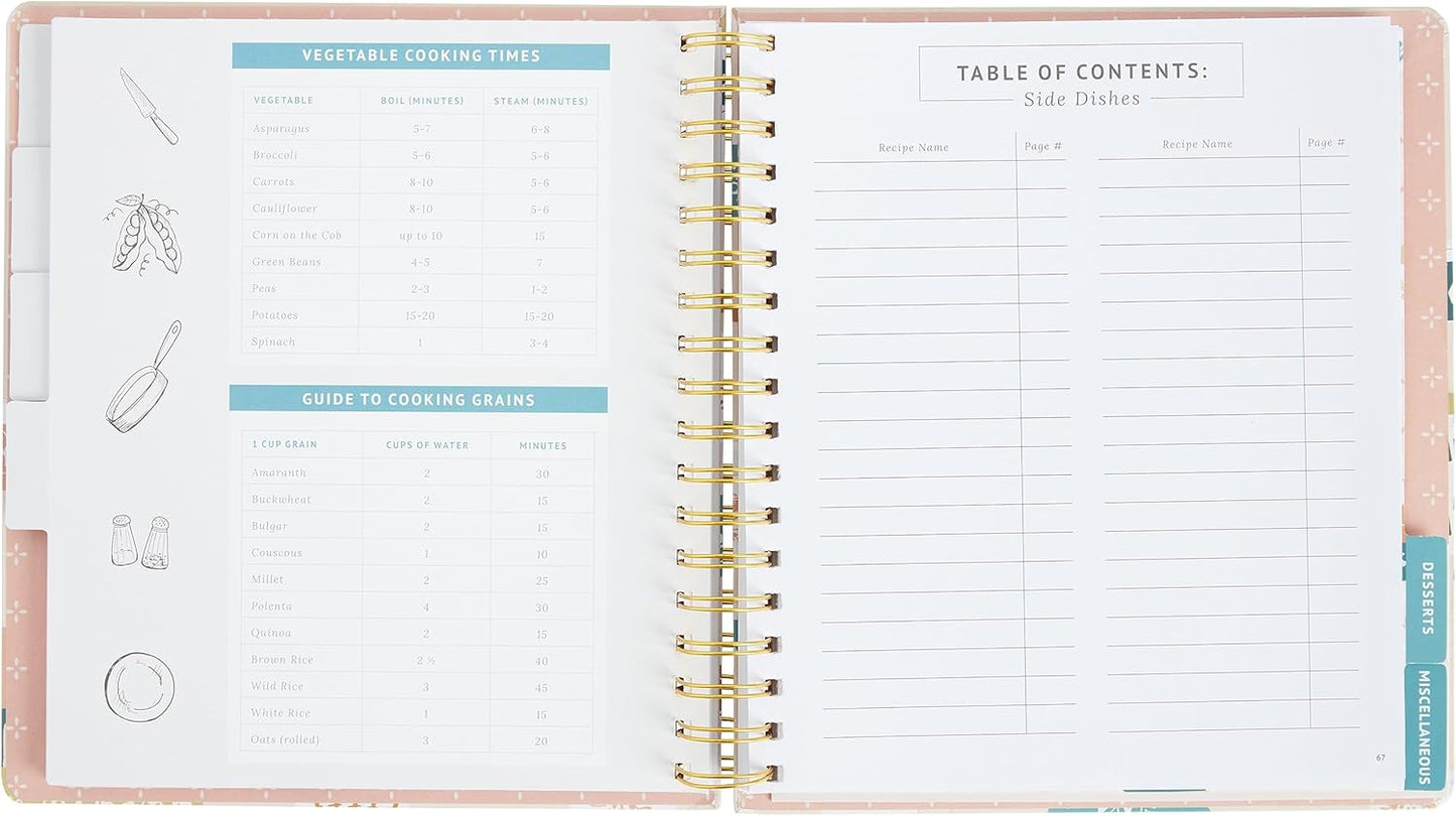 Kitchen Recipe Diary Vintage Bakeware