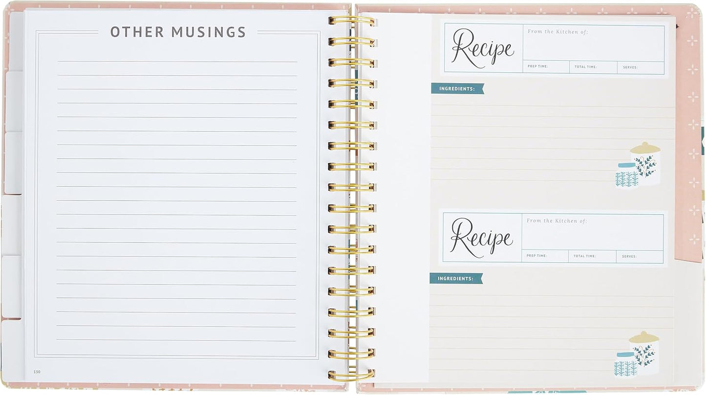 Kitchen Recipe Diary Vintage Bakeware