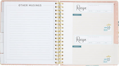 Kitchen Recipe Diary Vintage Bakeware