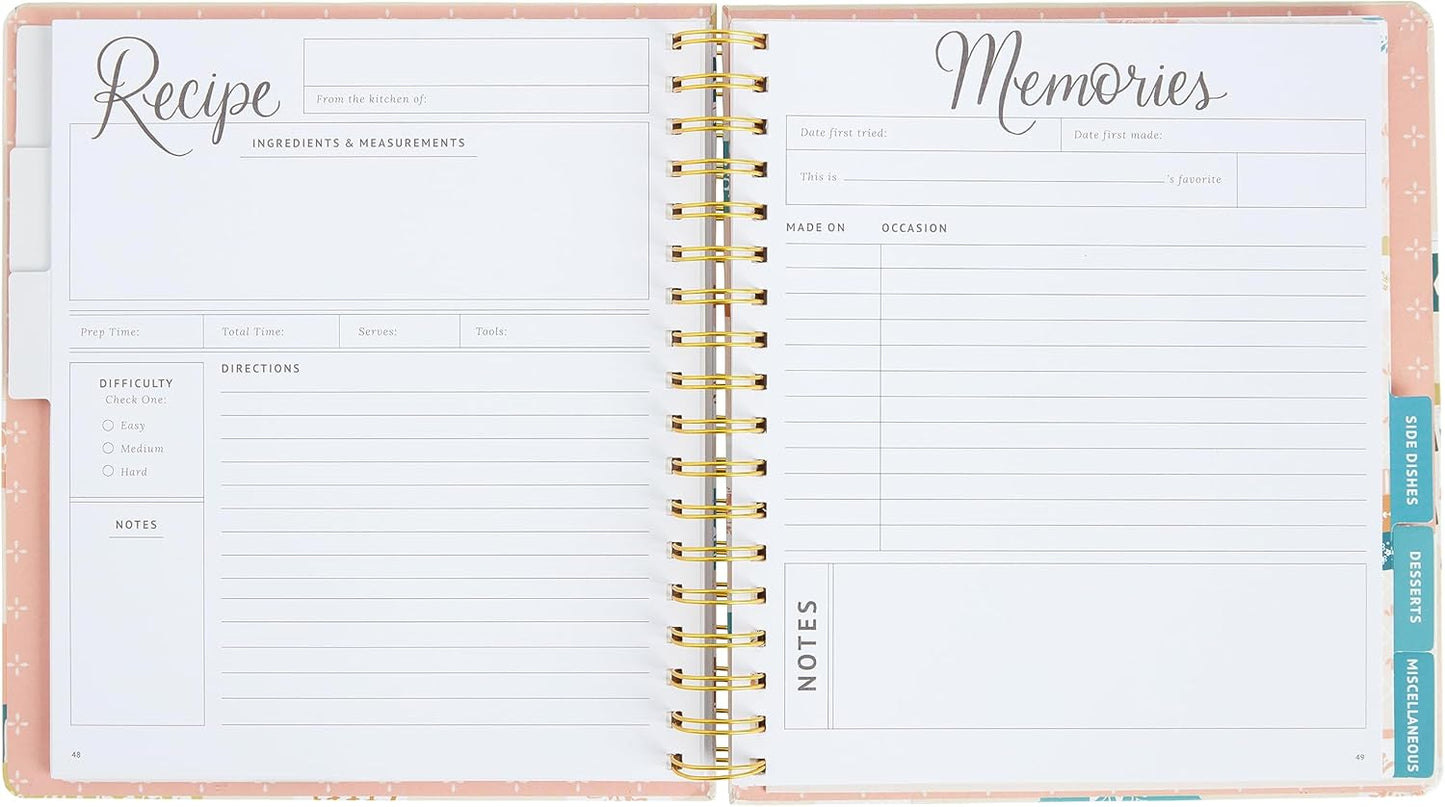 Kitchen Recipe Diary Vintage Bakeware