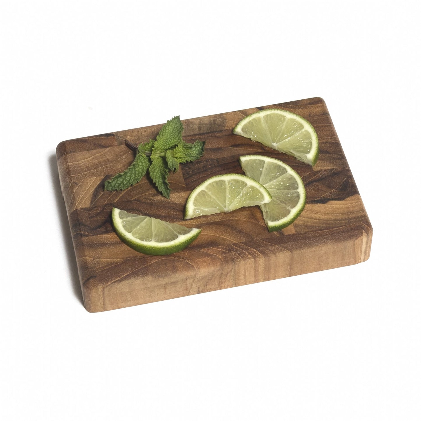 Teak End Grain Cutting Board with Cut-Out Handles