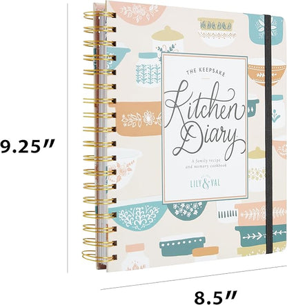 Kitchen Recipe Diary Vintage Bakeware