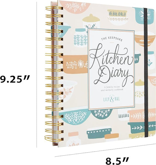 Kitchen Recipe Diary Vintage Bakeware