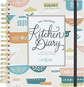 Kitchen Recipe Diary Vintage Bakeware
