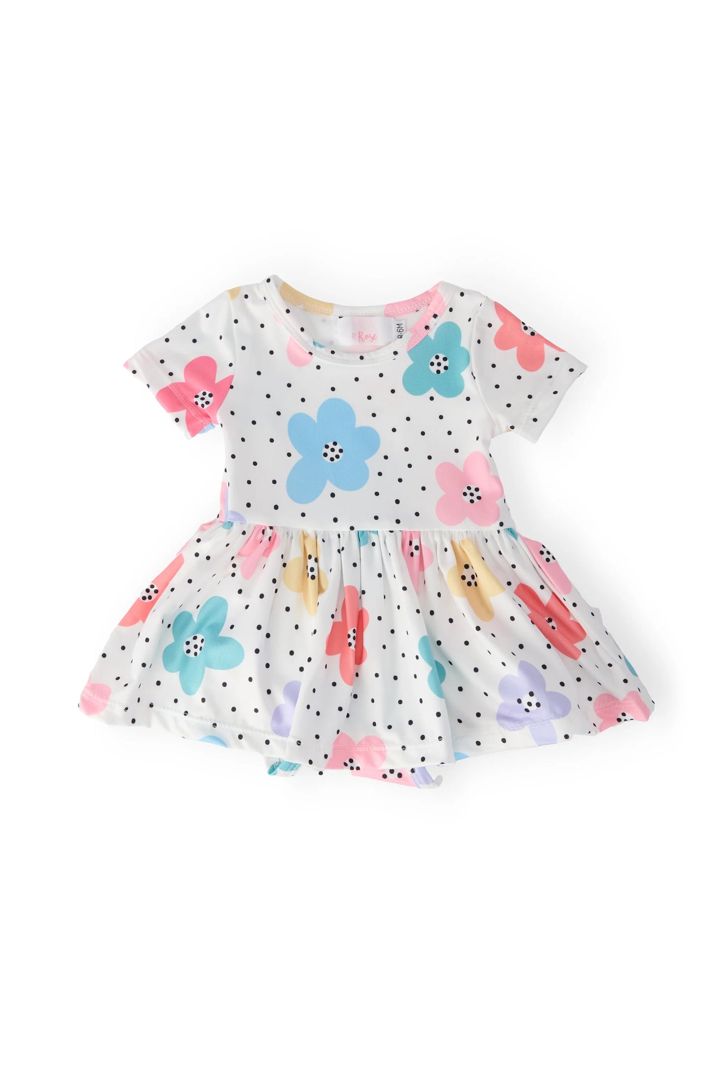 Dots & Daisies S/S Twirl Bodysuit