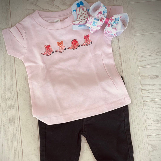 Pink Boots Tee
