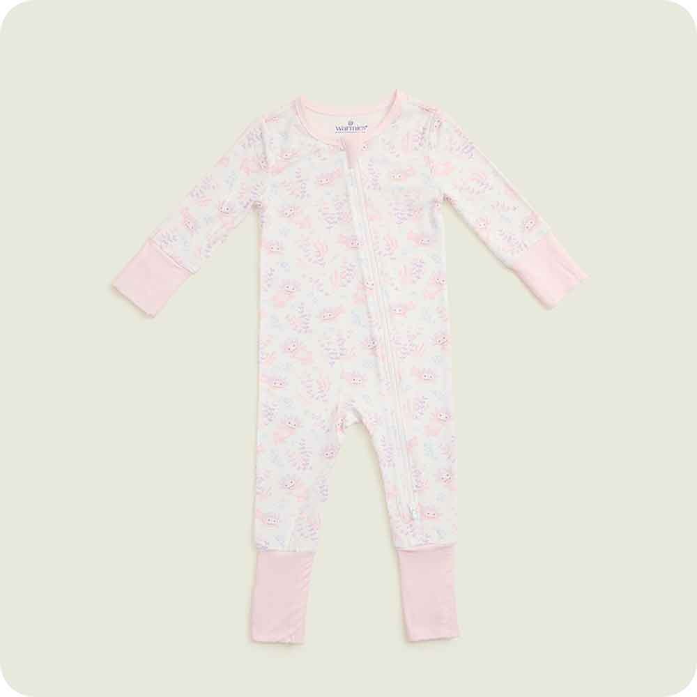 Pink Axolotl Warmies Footed Sleeper