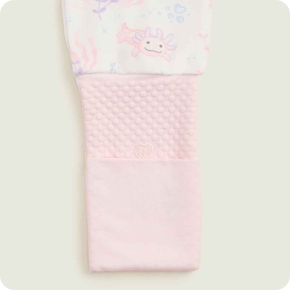 Pink Axolotl Warmies Footed Sleeper