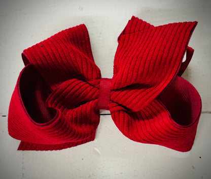Ribbed Hair Bow