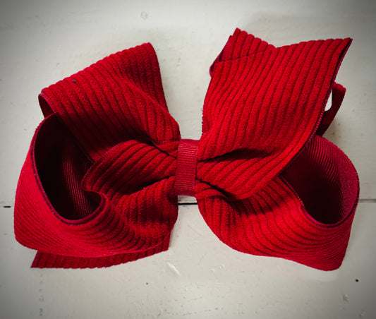Ribbed Hair Bow