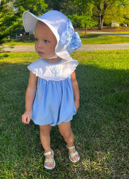 Reversible Girls Moonstitch Brim Hat