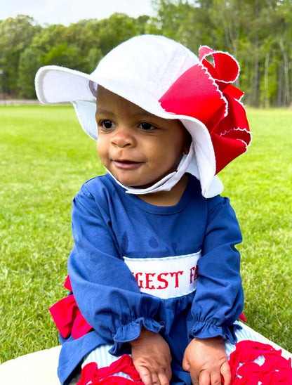 Reversible Girls Moonstitch Brim Hat