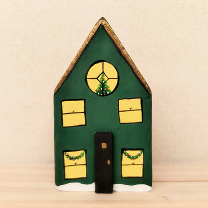 Hand Painted Christmas House