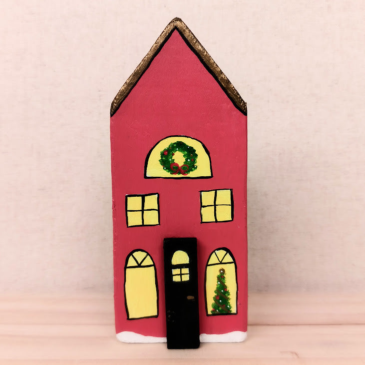 Hand Painted Christmas House