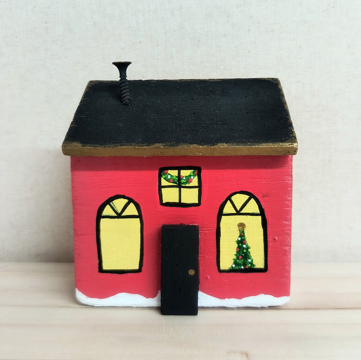 Hand Painted Christmas House