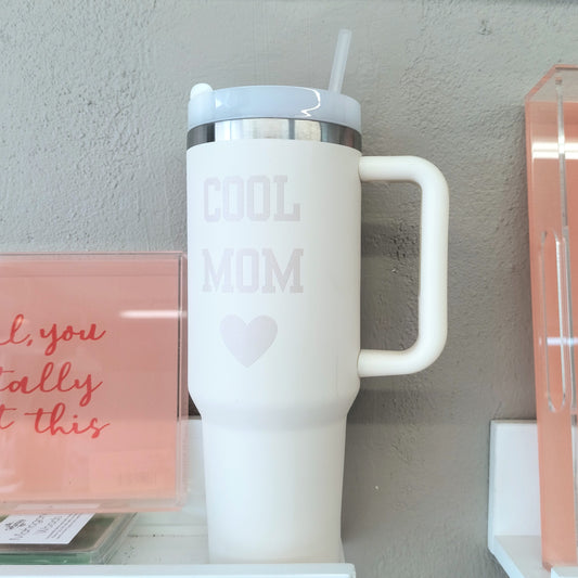 40oz Metal Cup "Cool Mom"