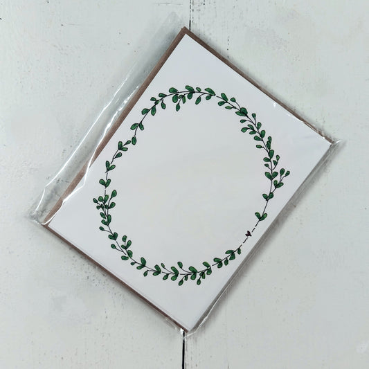 Leaf Wreath Cards